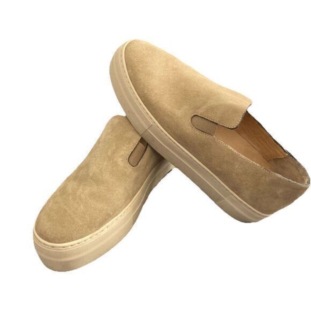 Frame Suede Slip On Shoes Tan‎ Le Ren Sz 39 US 9 Platform